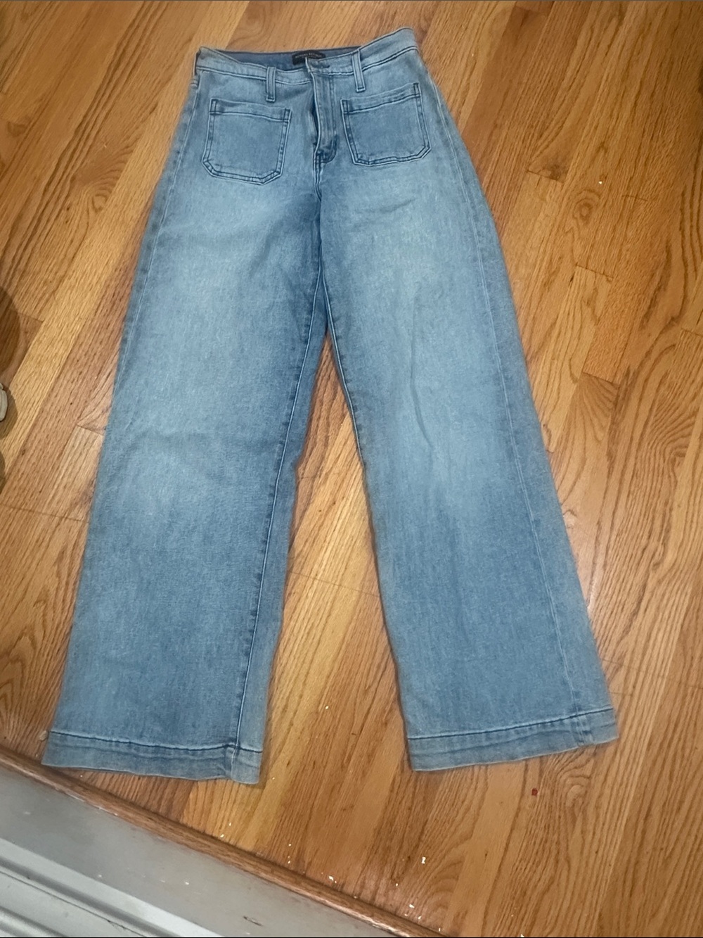 Banana Republic Wide-Leg Light Blue Denim Jeans